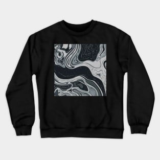 Grayscale and Gray Monochrome Inkscape Crewneck Sweatshirt